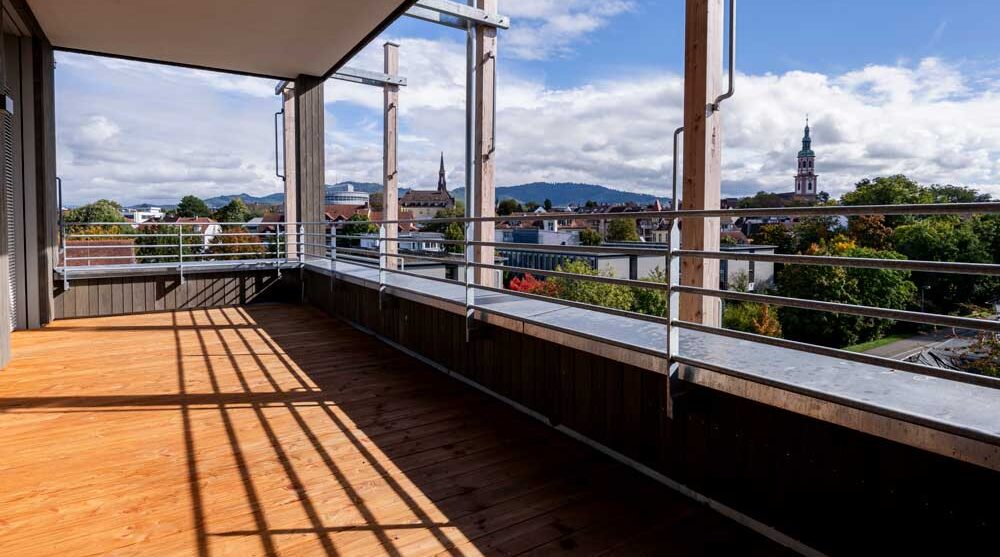 Loggia mit Blick über Offenburg